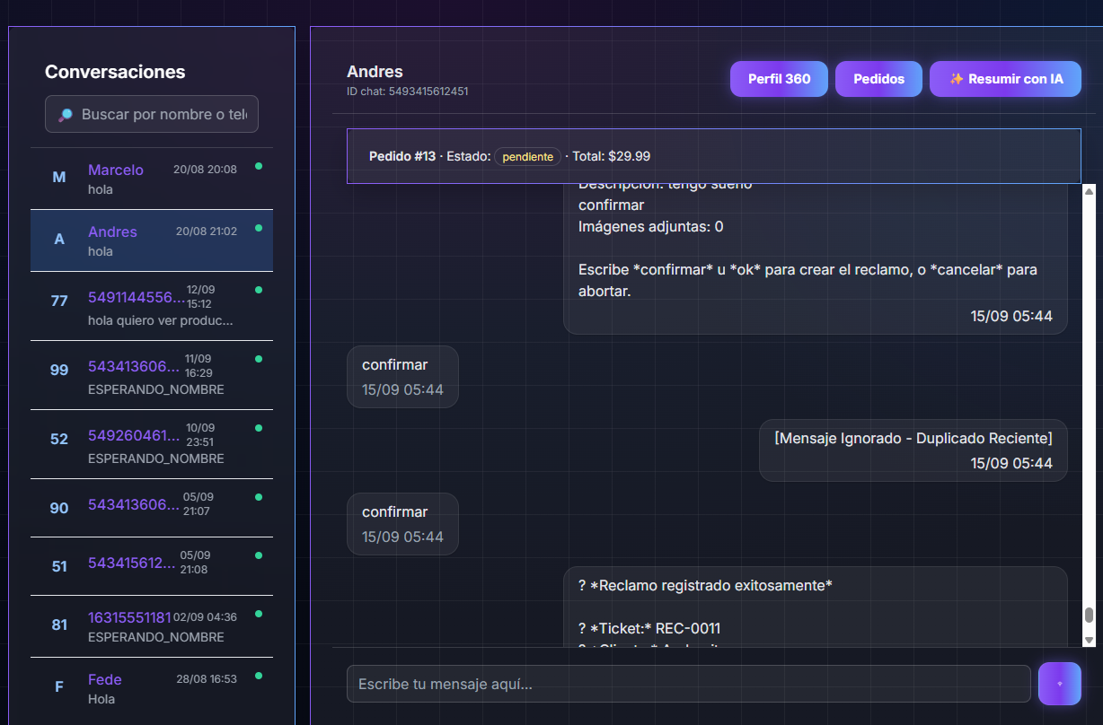 Gestión de Conversaciones